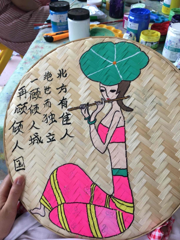 美美的簸箕画 - 手工坊 - 育儿论坛 - 育儿网