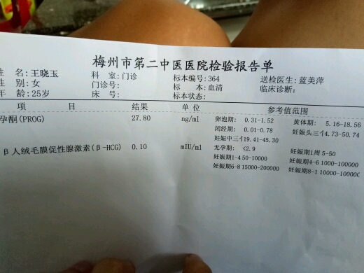 验血报告出来了 - 准备怀孕论坛