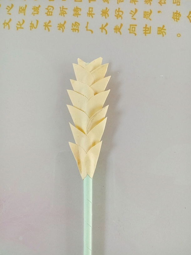 折纸立体麦穗 【附教程】 - 手工坊 - 育儿论坛