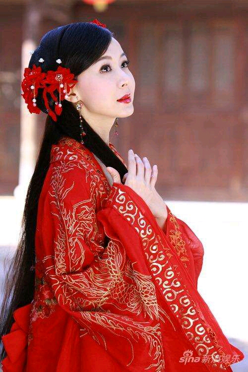 明星古风新娘装,古香古色