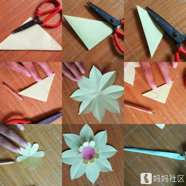 折纸百合花教案格式(【折纸】设计意图:折纸能锻炼幼儿的动手能力)