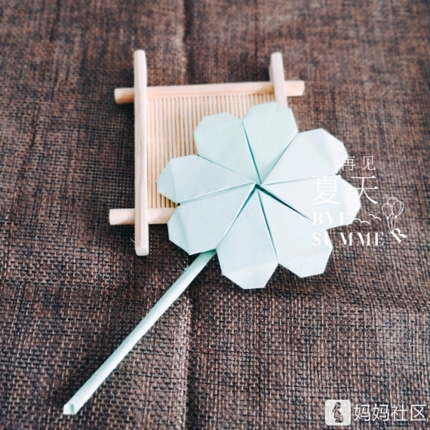 亲子手工之四叶草书签～附过程